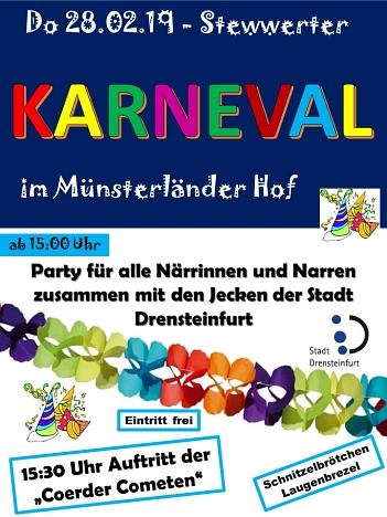 Party im MÜ, Münsterländer Hof © Stadt Drensteinfurt