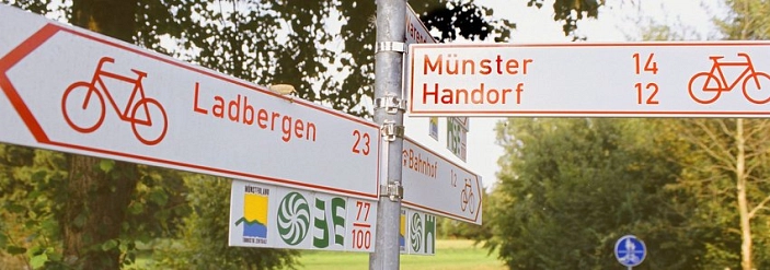 Radwegenetz Münsterland © Kreis Warendorf